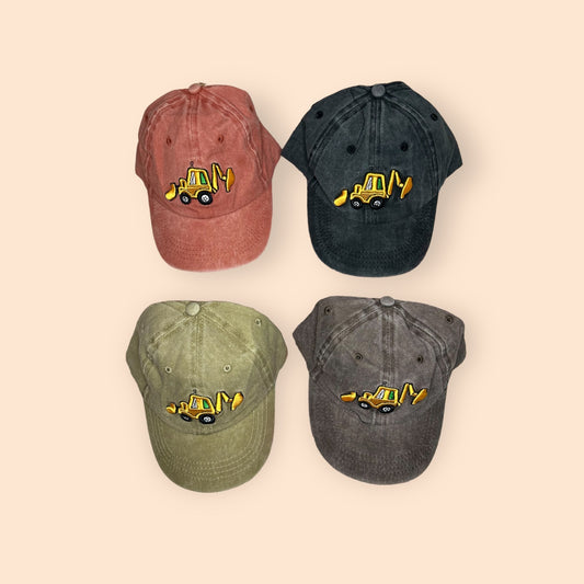 Boys Excavator Trucker Hats